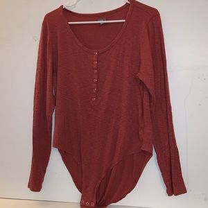 AERIE BUTTON UP BODYSUIT